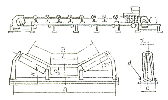 皮帶機(jī)結(jié)構(gòu)圖紙